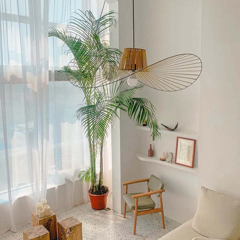 Ritta Modern Flower Fabric Pendant Light - Neutral Decor
