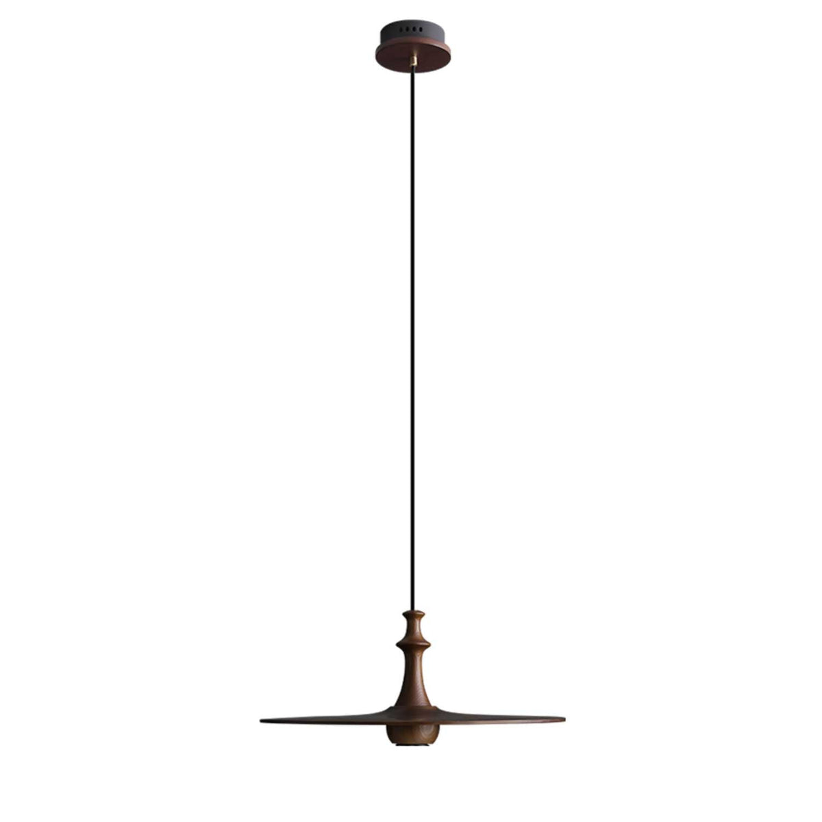 Spindle Wooden Spin Pendant Light