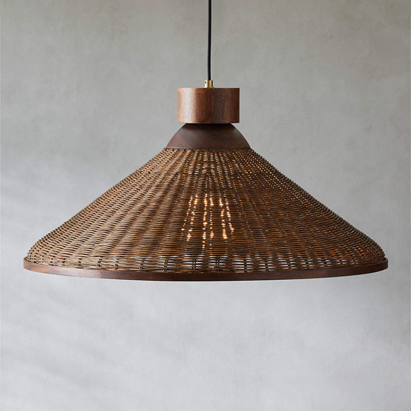 Silva Retro Design LED Pendant / Ceiling Light Rattan Living Room/Restaurant/Hotel - Neutral Decor