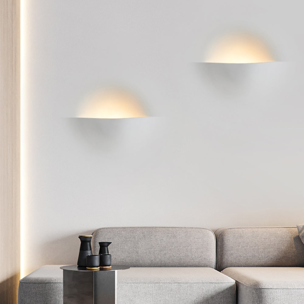 Aria Modern Recessed Plaster LED Wall Lamp - Neutral Decor