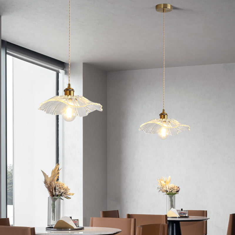 Arisha Art Deco Flower Glass Flush Mount Ceiling Light - Neutral Decor