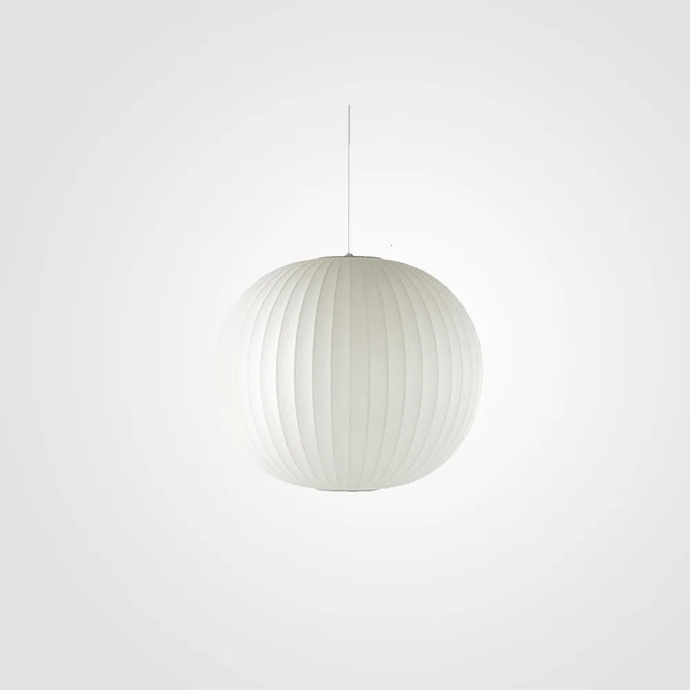 Ritta Pendant Light Bubble Mulberry Silk - Neutral Decor