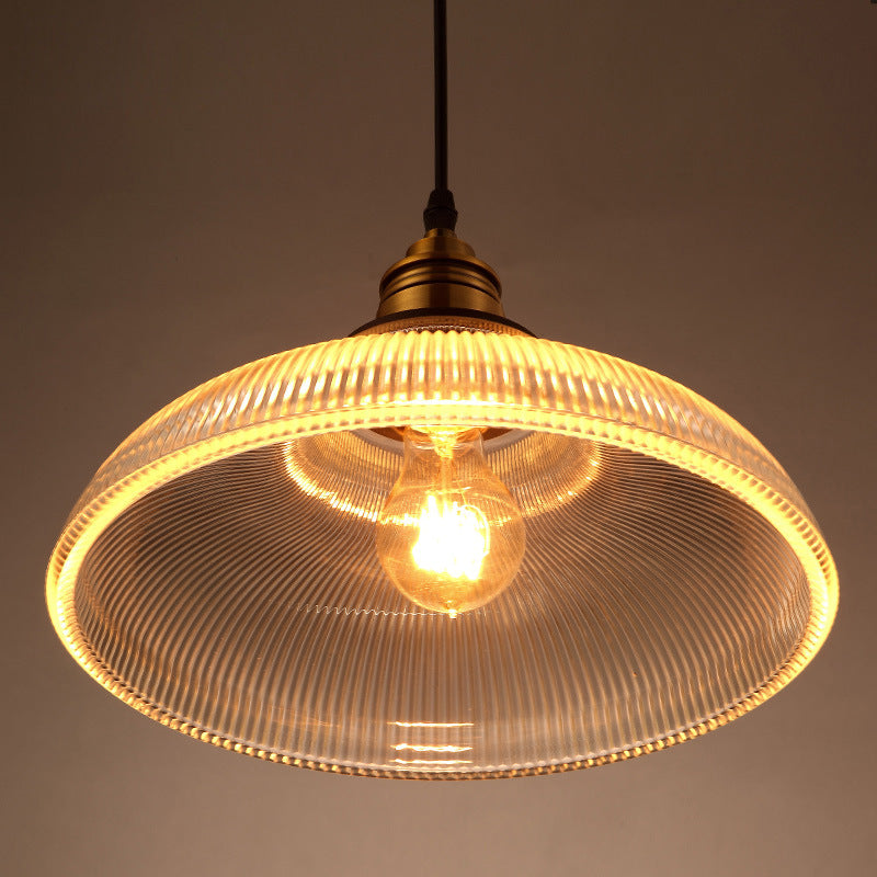 Arisha Industrial LED Pendant Light Clear/Amber Bedroom/Restaurant - Neutral Decor