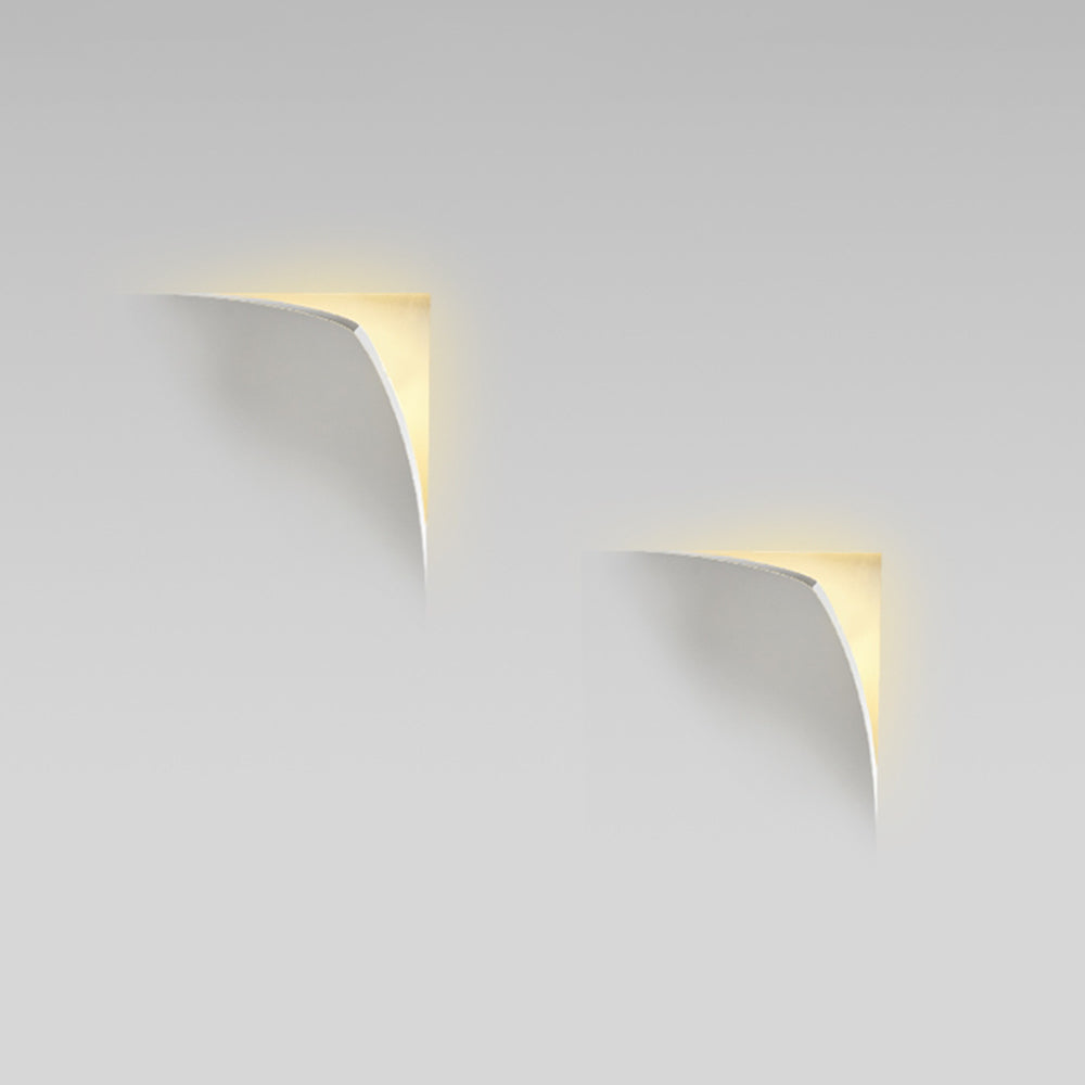 Aria Modern Recessed Plaster LED Wall Lamp - Neutral Decor
