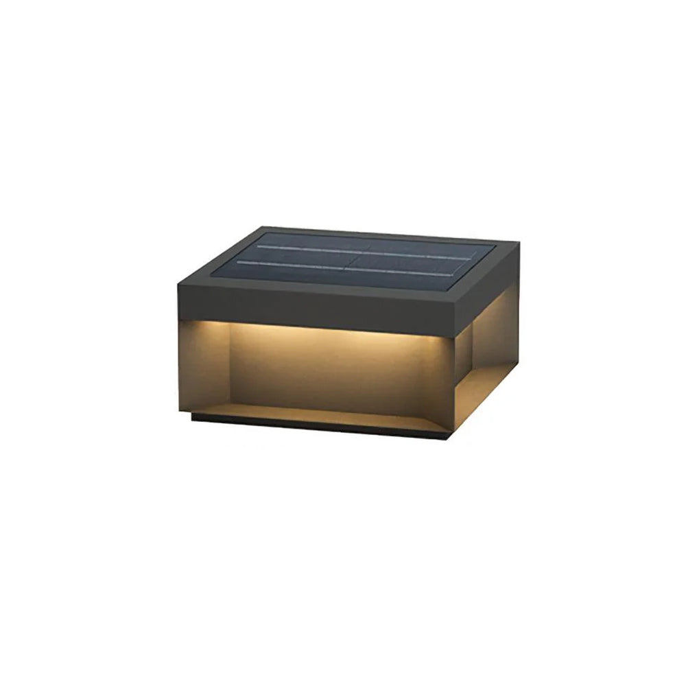 Elow Outdoor Post Lamps Modern Square Solar - Neutral Decor