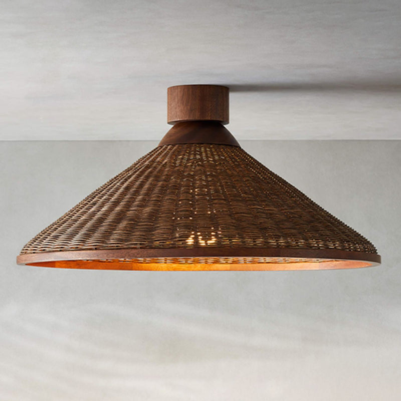 Silva Retro Design LED Pendant / Ceiling Light Rattan Living Room/Restaurant/Hotel - Neutral Decor