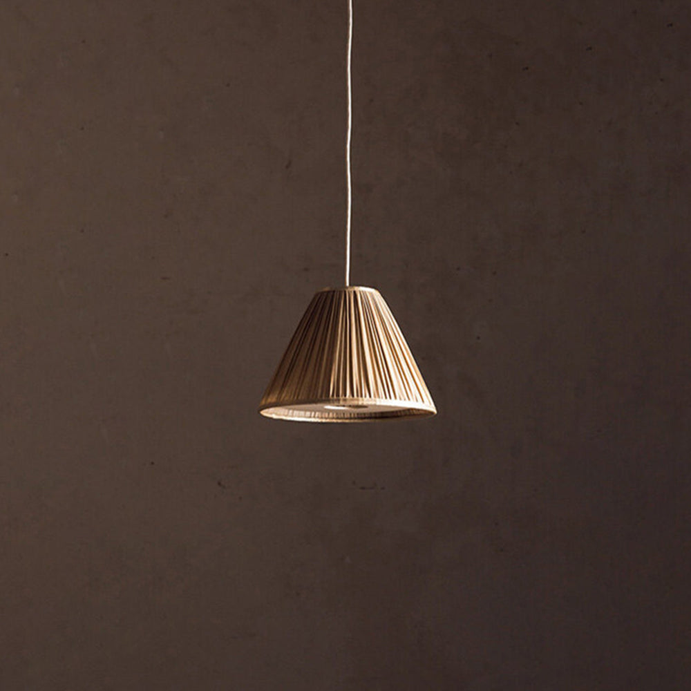 Ritta Pleated Pendant Light Wabi Sabi, /Fabric, Living Room - Neutral Decor