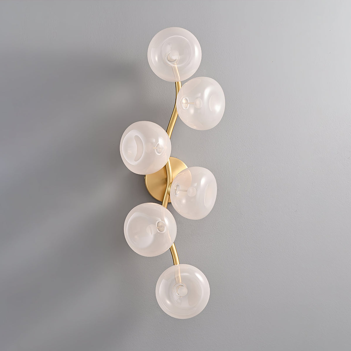 Velarina Wall Lamp Vine Nordic Art Glass Metal