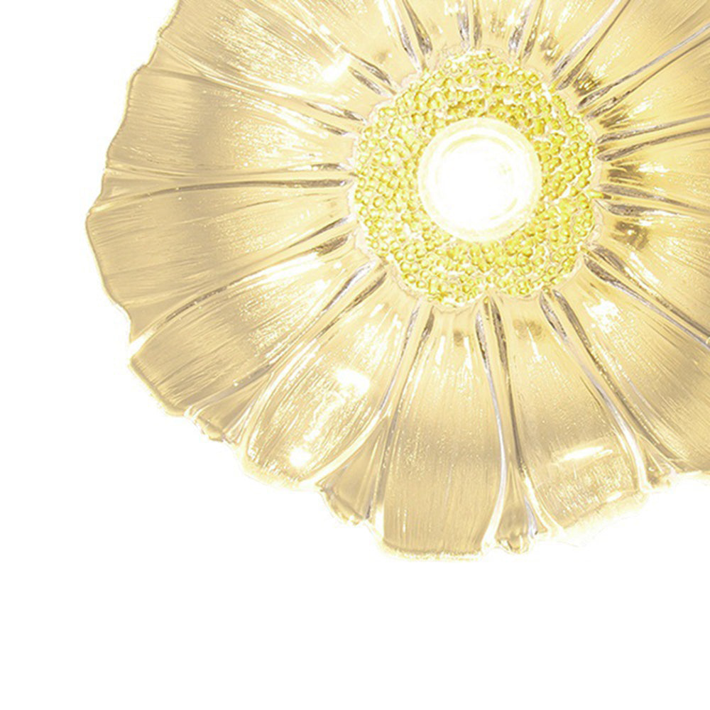 Arisha Art Deco Flower Glass Flush Mount Ceiling Light - Neutral Decor