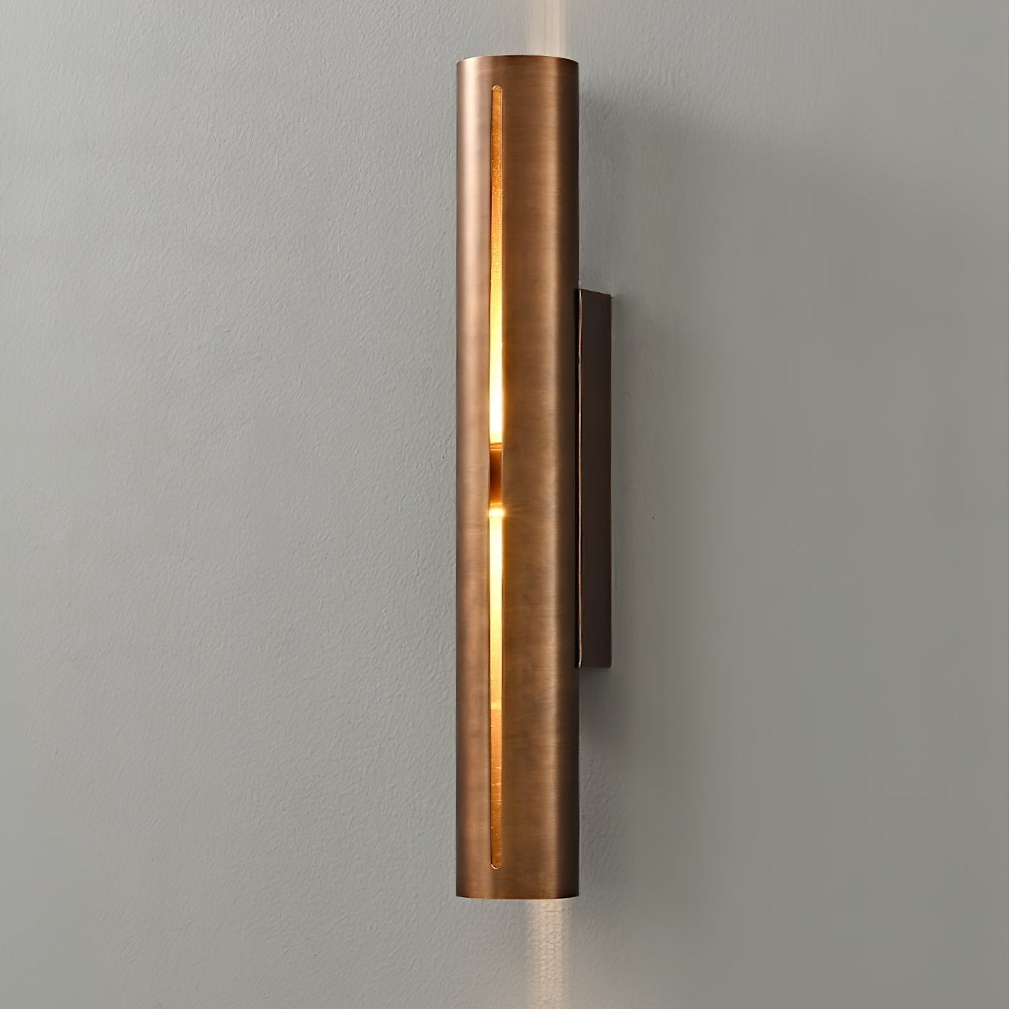 Avsilara Modern Minimalist Cylinder Brass Wall Light