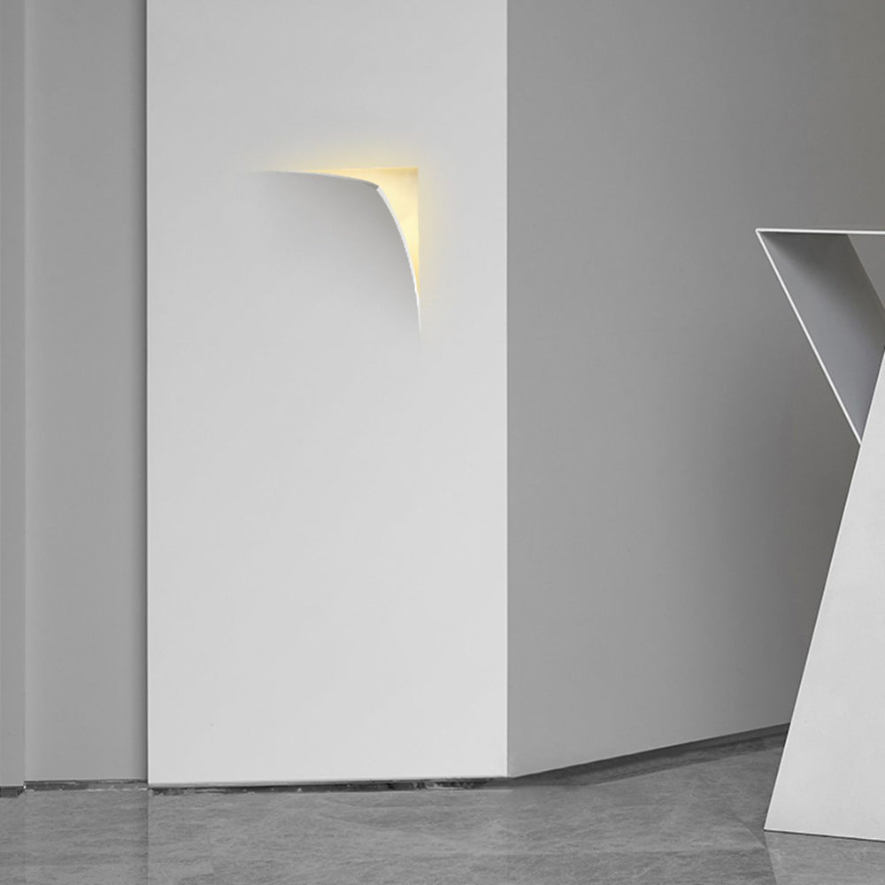 Aria Modern Recessed Plaster LED Wall Lamp - Neutral Decor