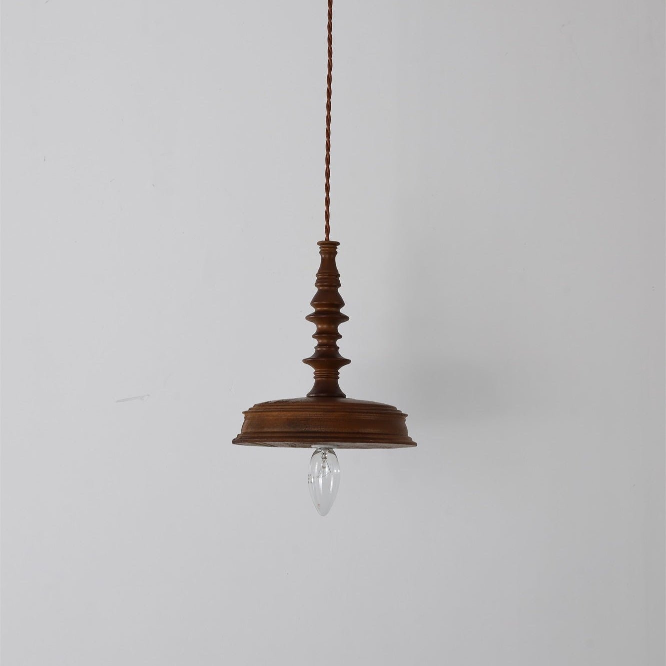 Tessira Wood Industrial Pendant Lamp