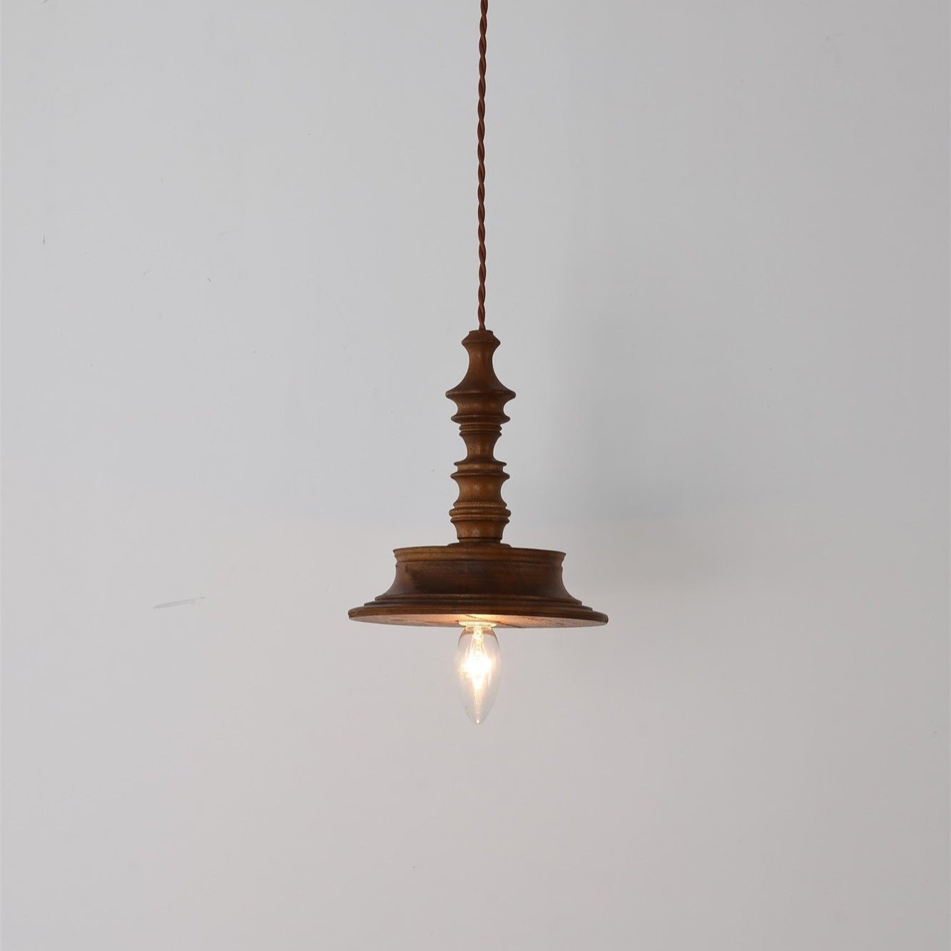Tessira Wood Industrial Pendant Lamp
