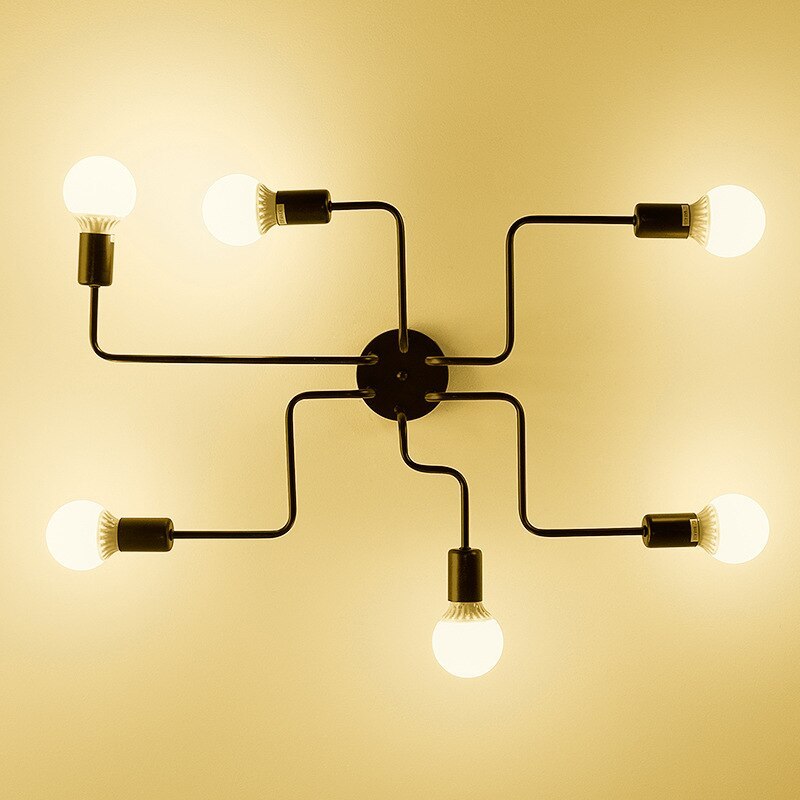 Epoch Modern Minimalist Industrial Flush Mount Ceiling Light - Neutral Decor