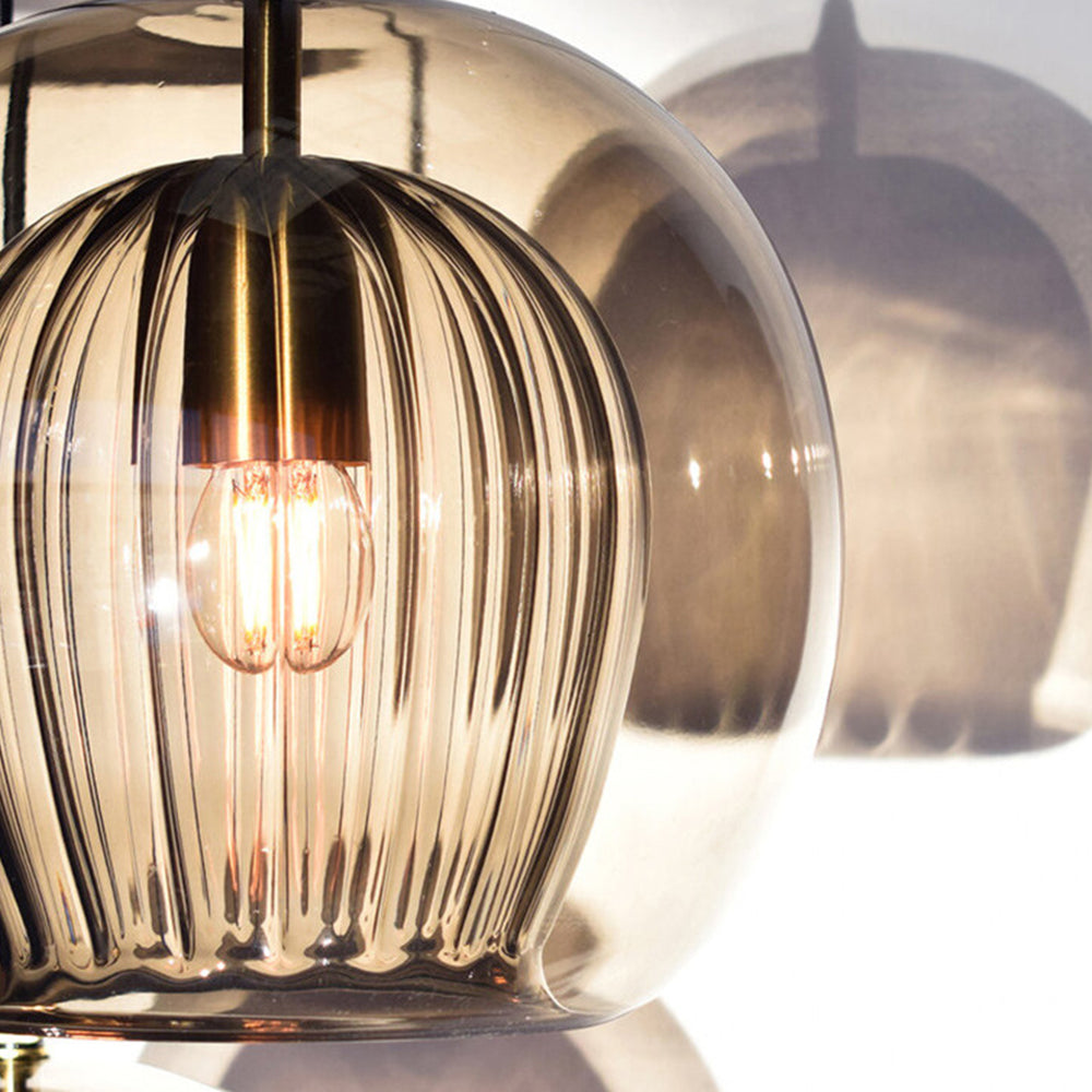 June Glass Globe Pendant Light Clear &Amber - Neutral Decor