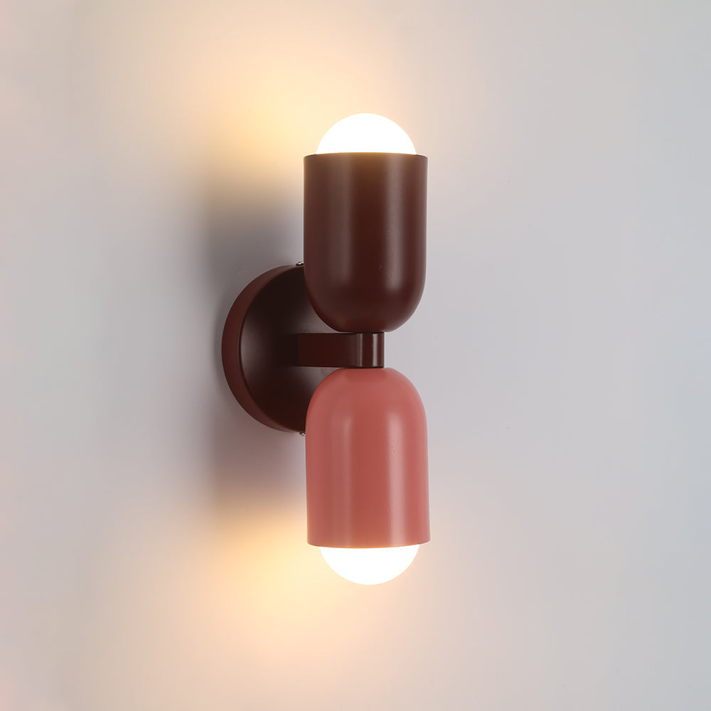 Valentina Modern Art Decoration Double-Headed Colorful Wall Lamp - Neutral Decor