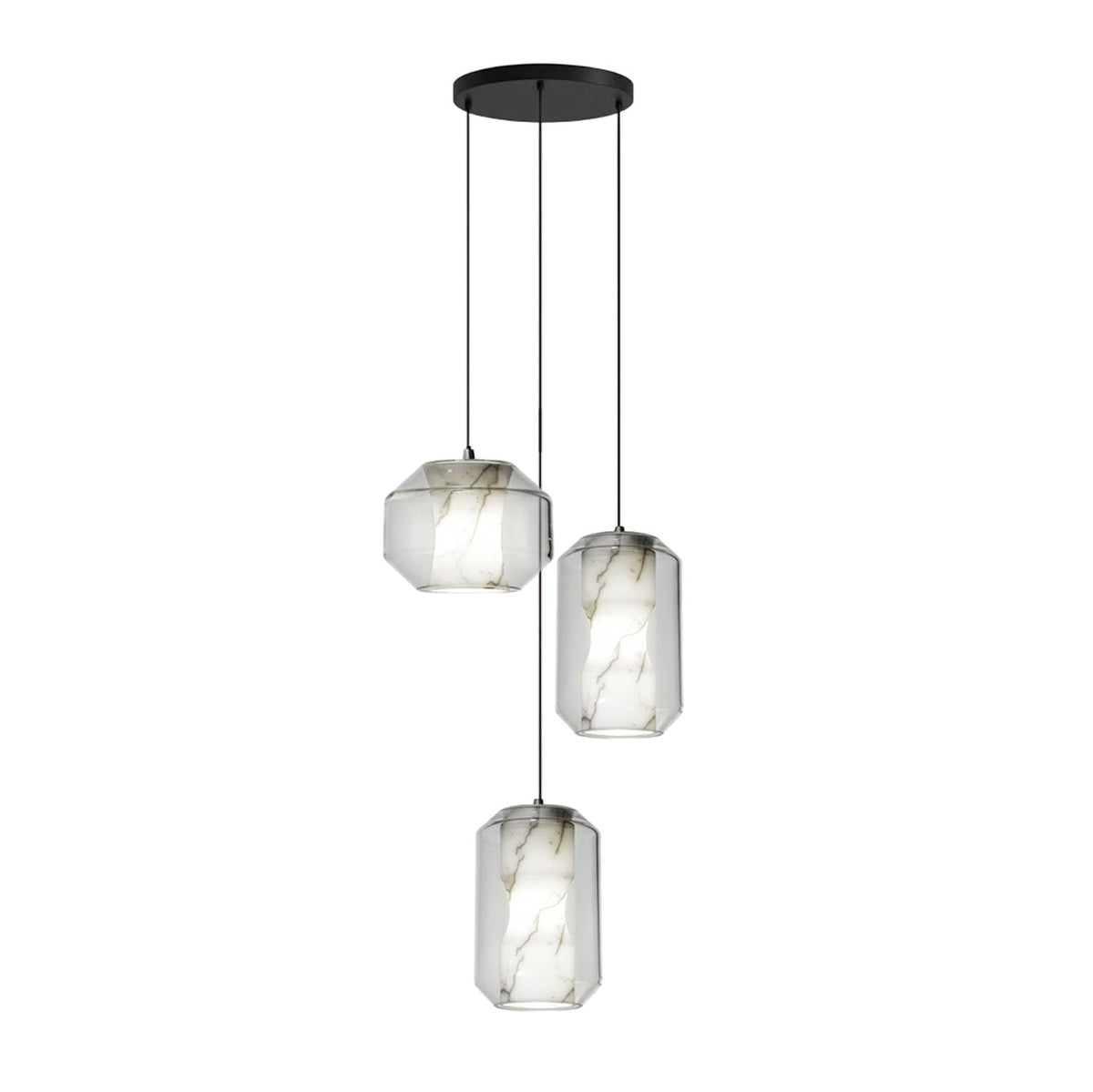 Edenborne Alabaster Glass Cylinder Pendant Light