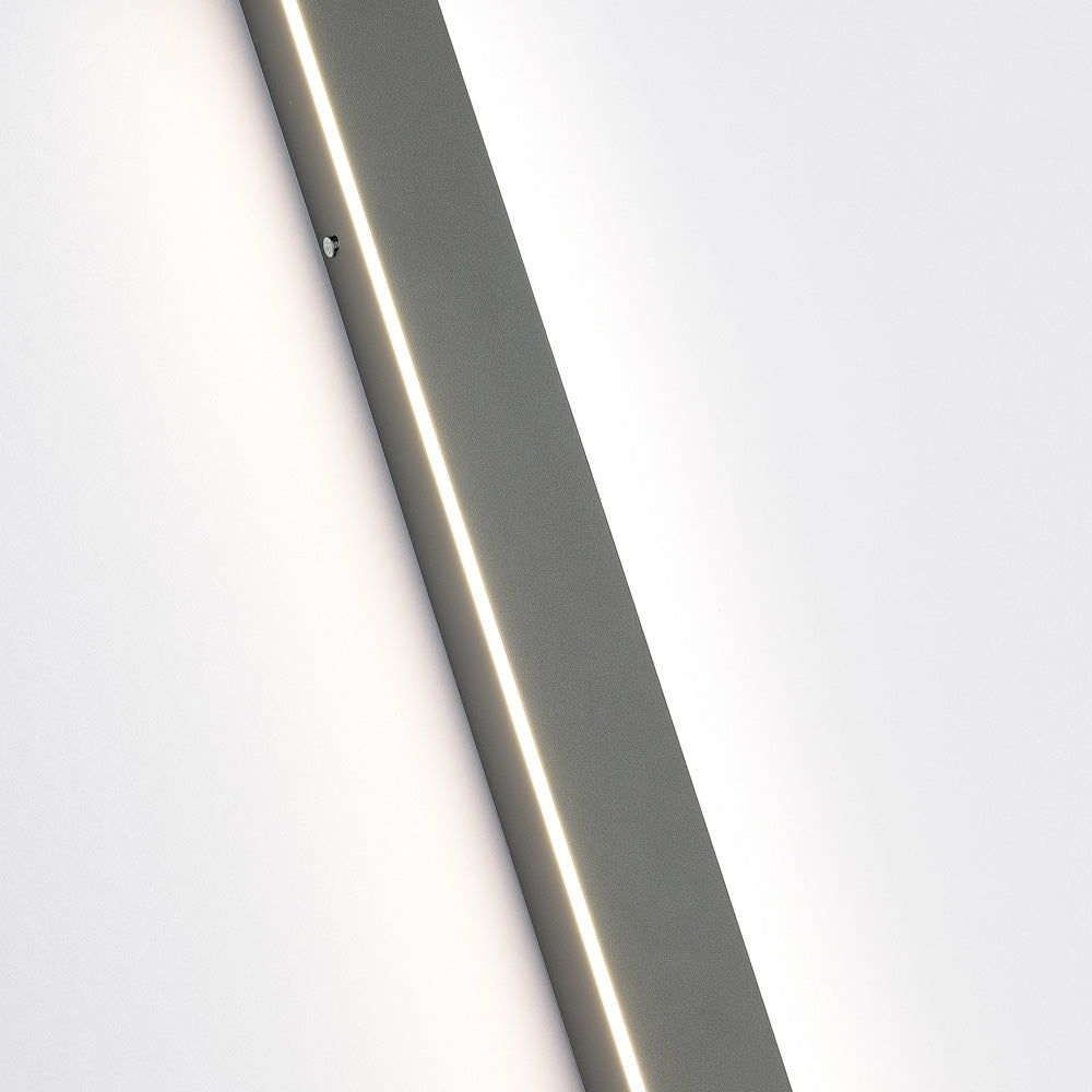 Arisha Sleek Minimalist Rimless Linear Outdoor Wall Light - Neutral Decor