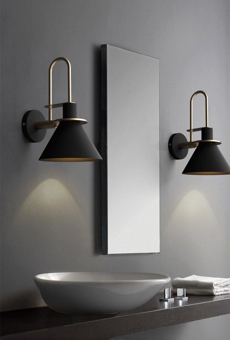 Solerine Wall Lamp Black Gold Minimalist