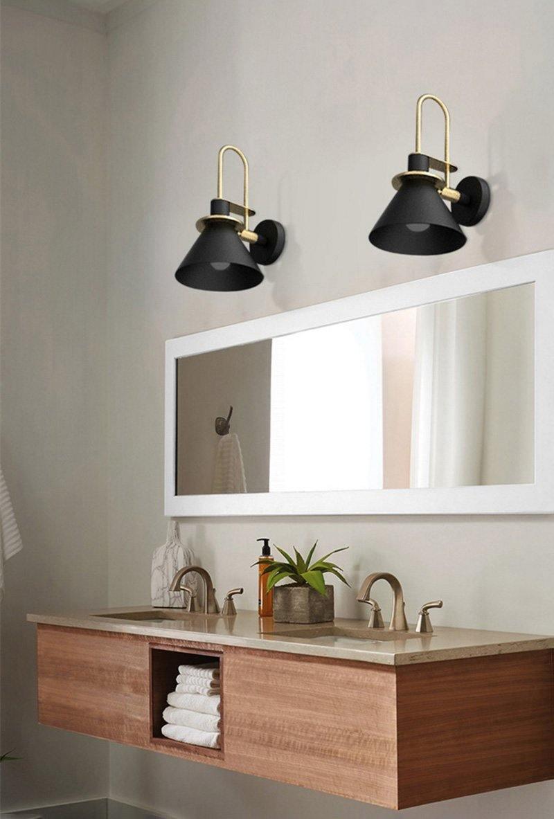 Solerine Wall Lamp Black Gold Minimalist