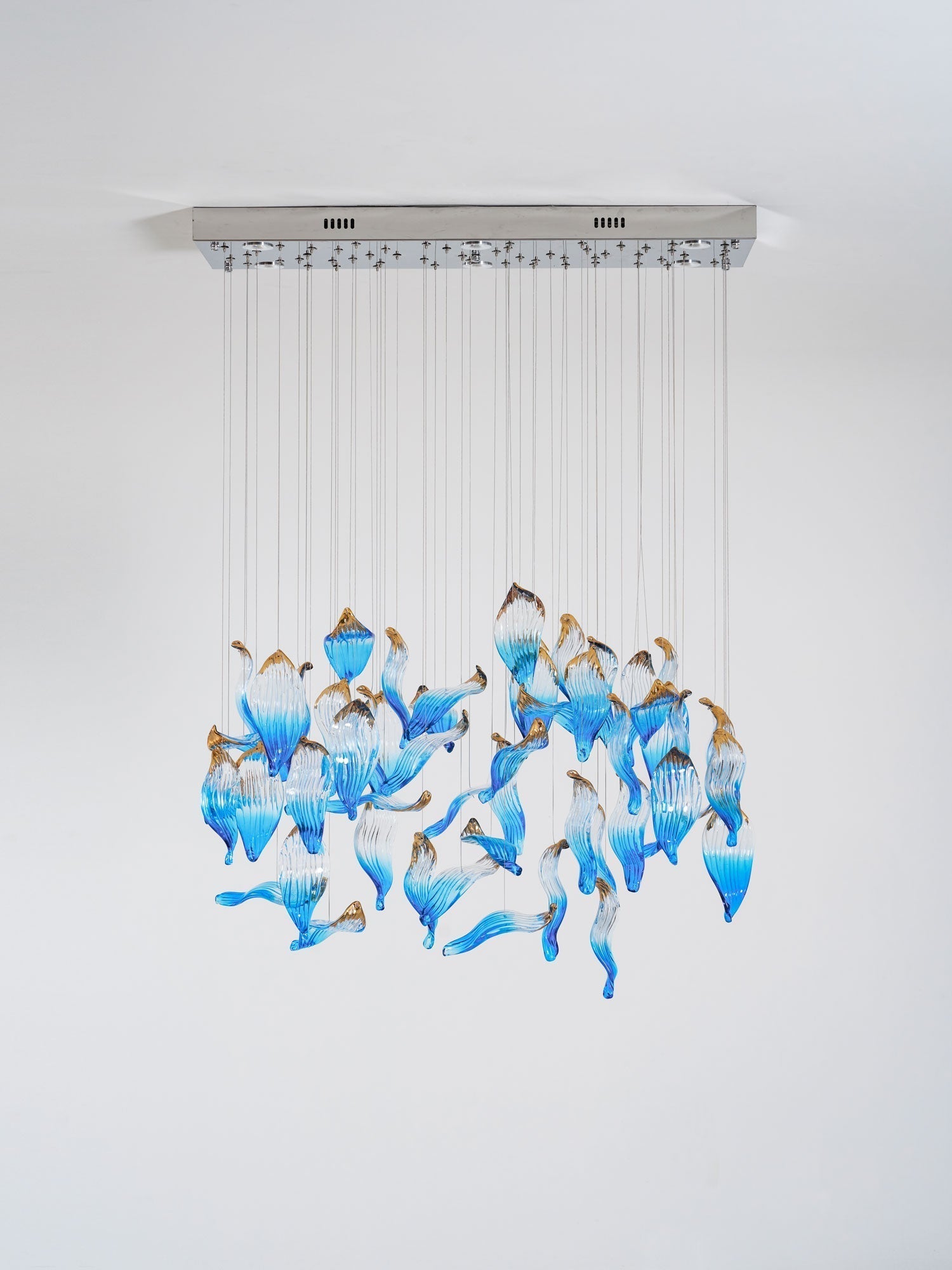 Asteria Wave Blown Glass Customize Chandelier
