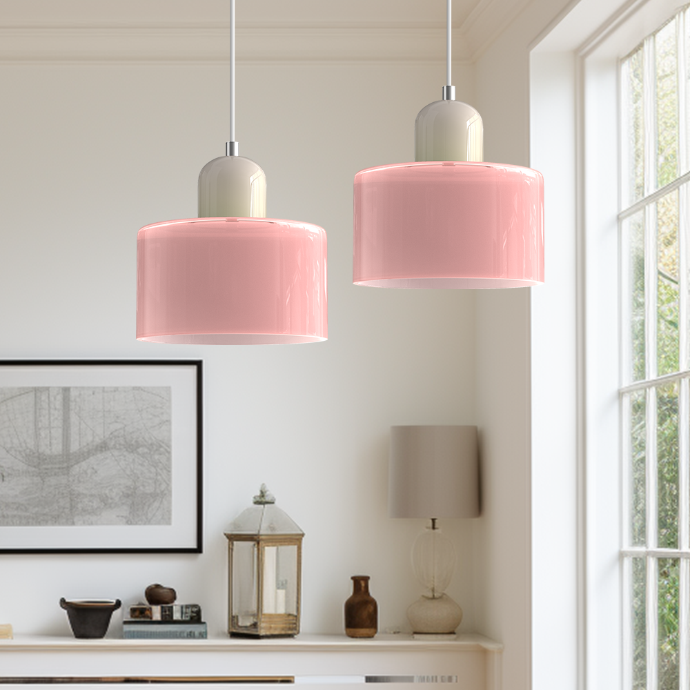 Valentina Modern Glass Kitchen Island Pendant Light - Neutral Decor