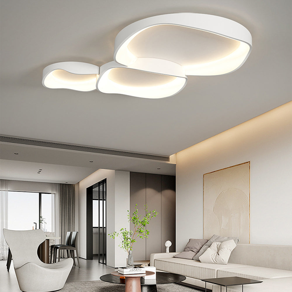 Arisha Modern Wave Flush Mount Ceiling Light Living Room - Neutral Decor