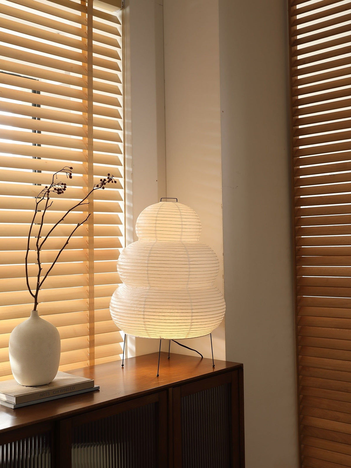 Tranquilux Paper Japanese-Inspired Table Lamp