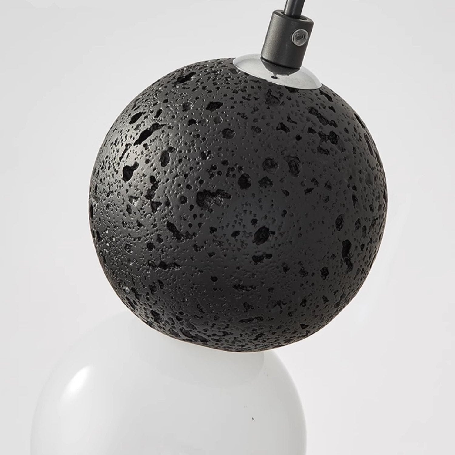 Valentina Single Globe Colorful Pendant Light, Dolomite, LED - Neutral Decor