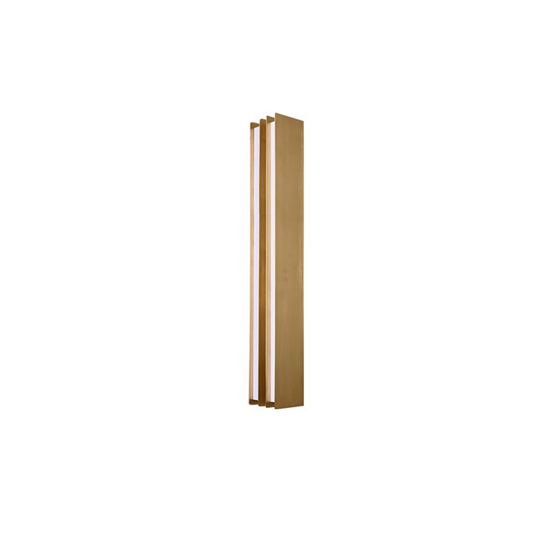 Vincent Minimalist Brass Layered Blade Sconce