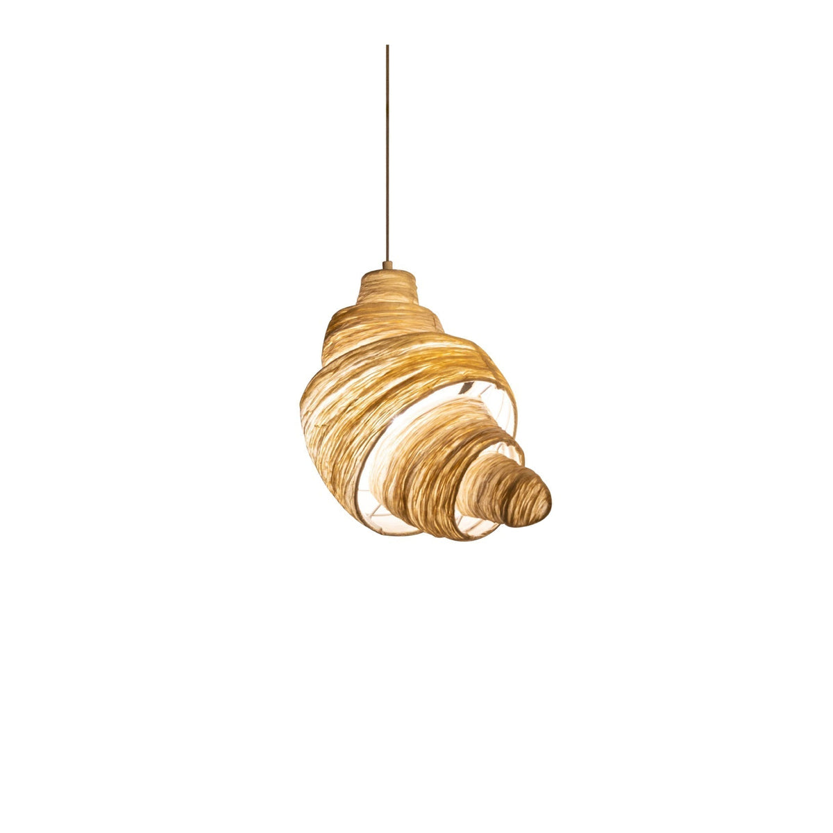 Croissant Fabric Pendant Light