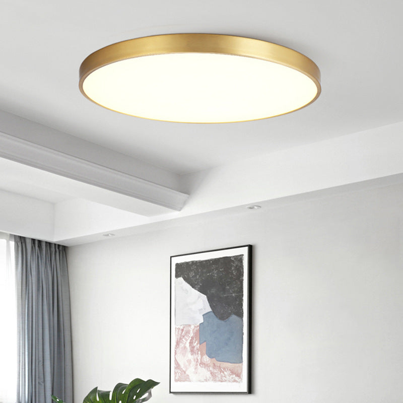 Arisha Nordic LED Round Flush Mount Ceiling Light &Acrylic - Neutral Decor
