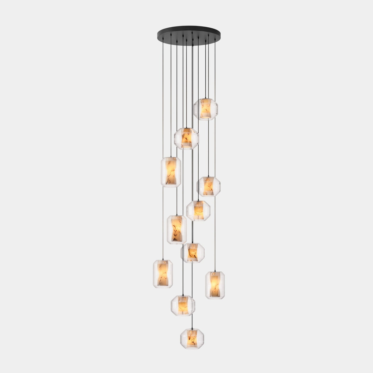 Edenborne Alabaster Glass Cylinder Pendant Light