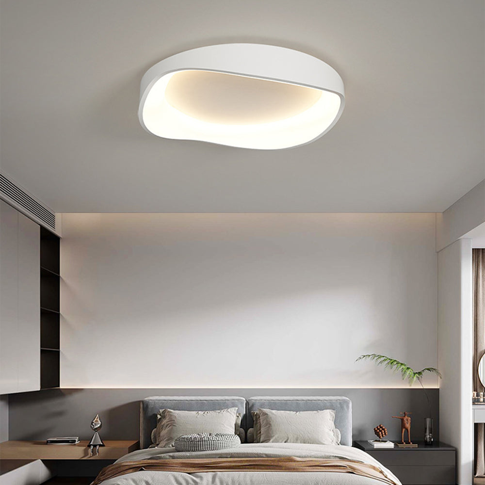 Arisha Modern Wave Flush Mount Ceiling Light Living Room - Neutral Decor