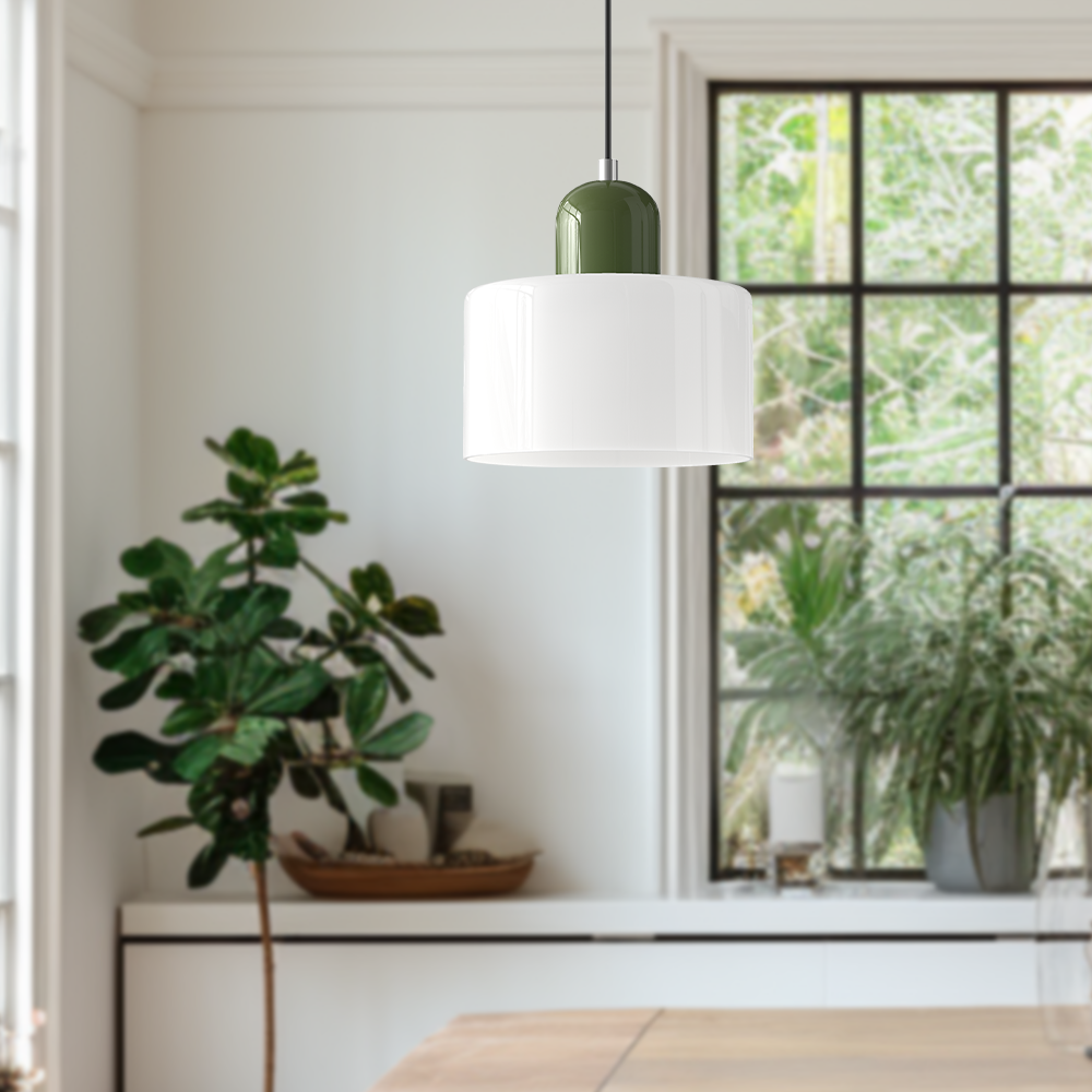 Valentina Modern Glass Kitchen Island Pendant Light - Neutral Decor