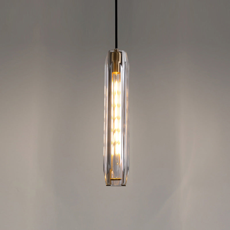 Arisha Brass Designer LED Glass Pendant Lamp - Neutral Decor