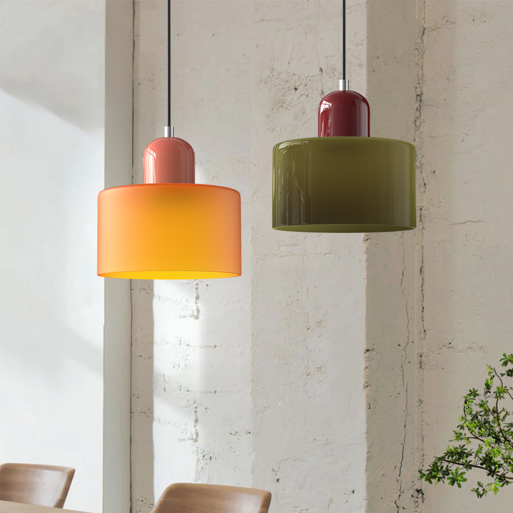 Valentina Modern Glass Kitchen Island Pendant Light - Neutral Decor