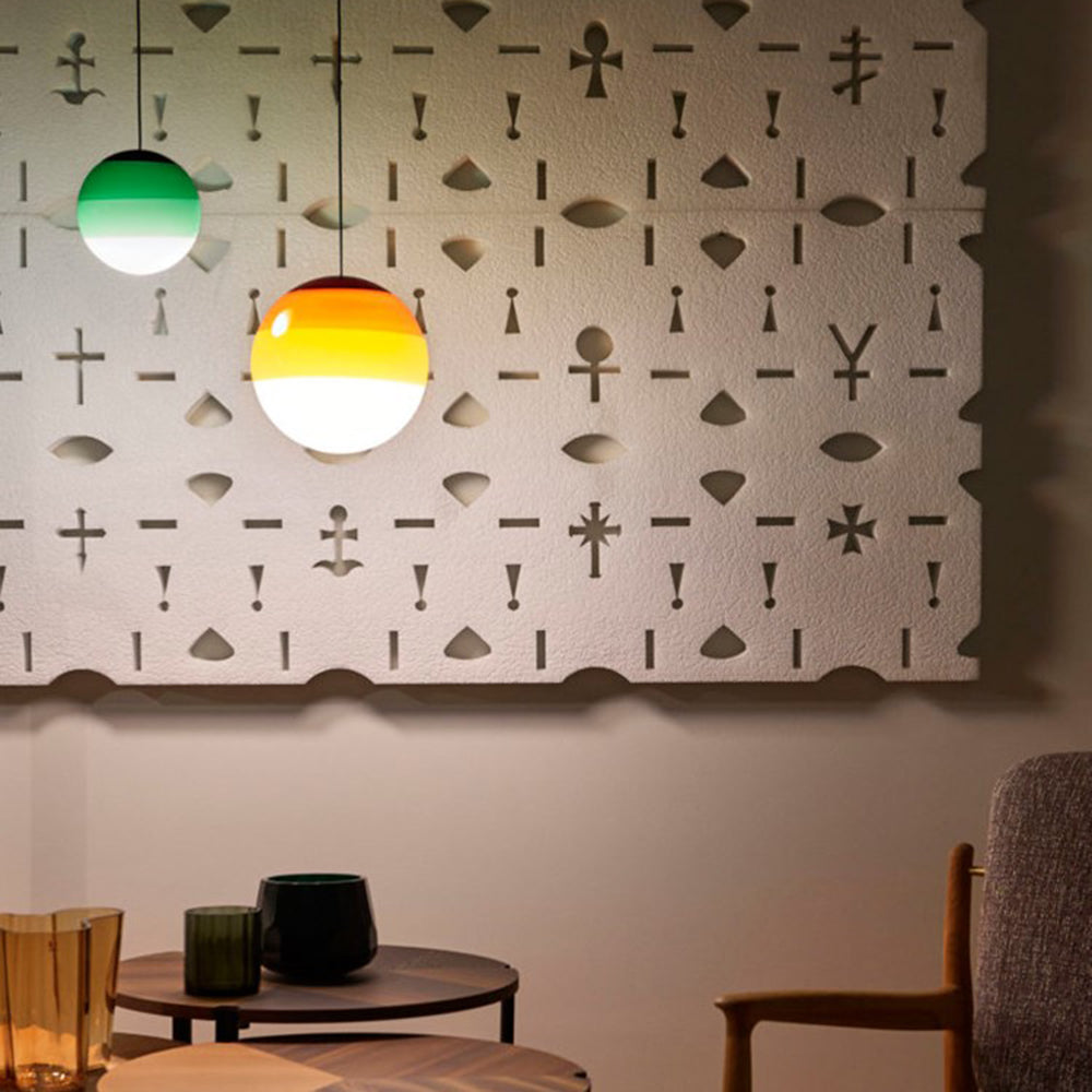 Valentina Colorful Glass Bubble Pendant Light - Neutral Decor