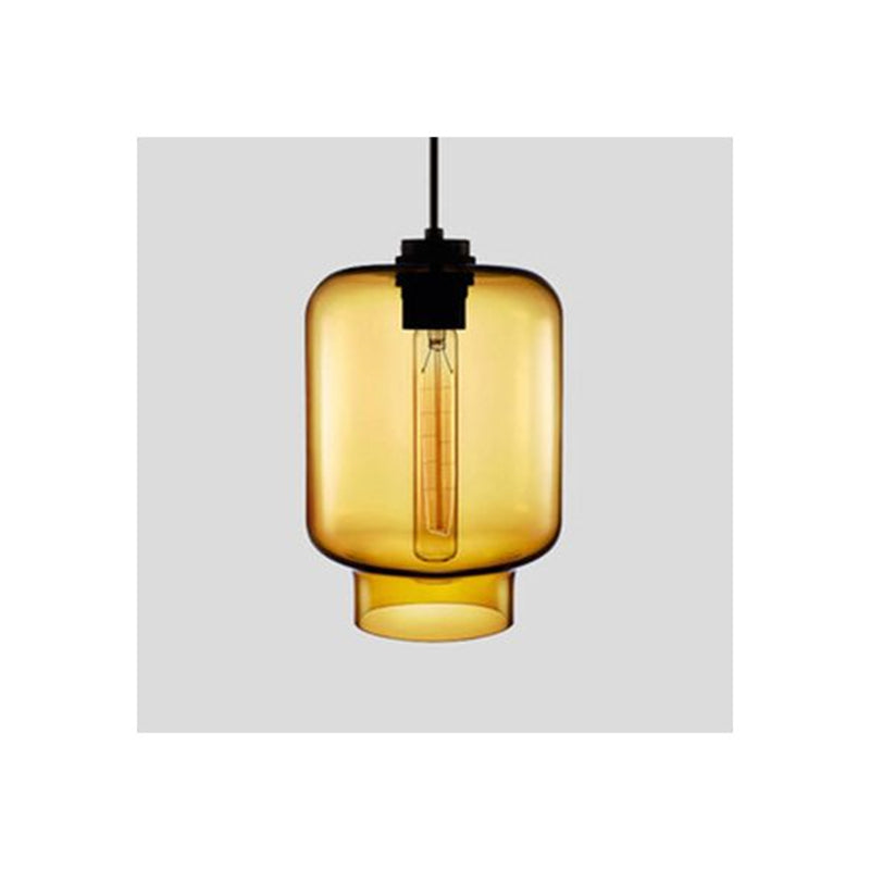 Arisha Modern Art Deco LED Cylindrical /Glass Pendant Light - Neutral Decor