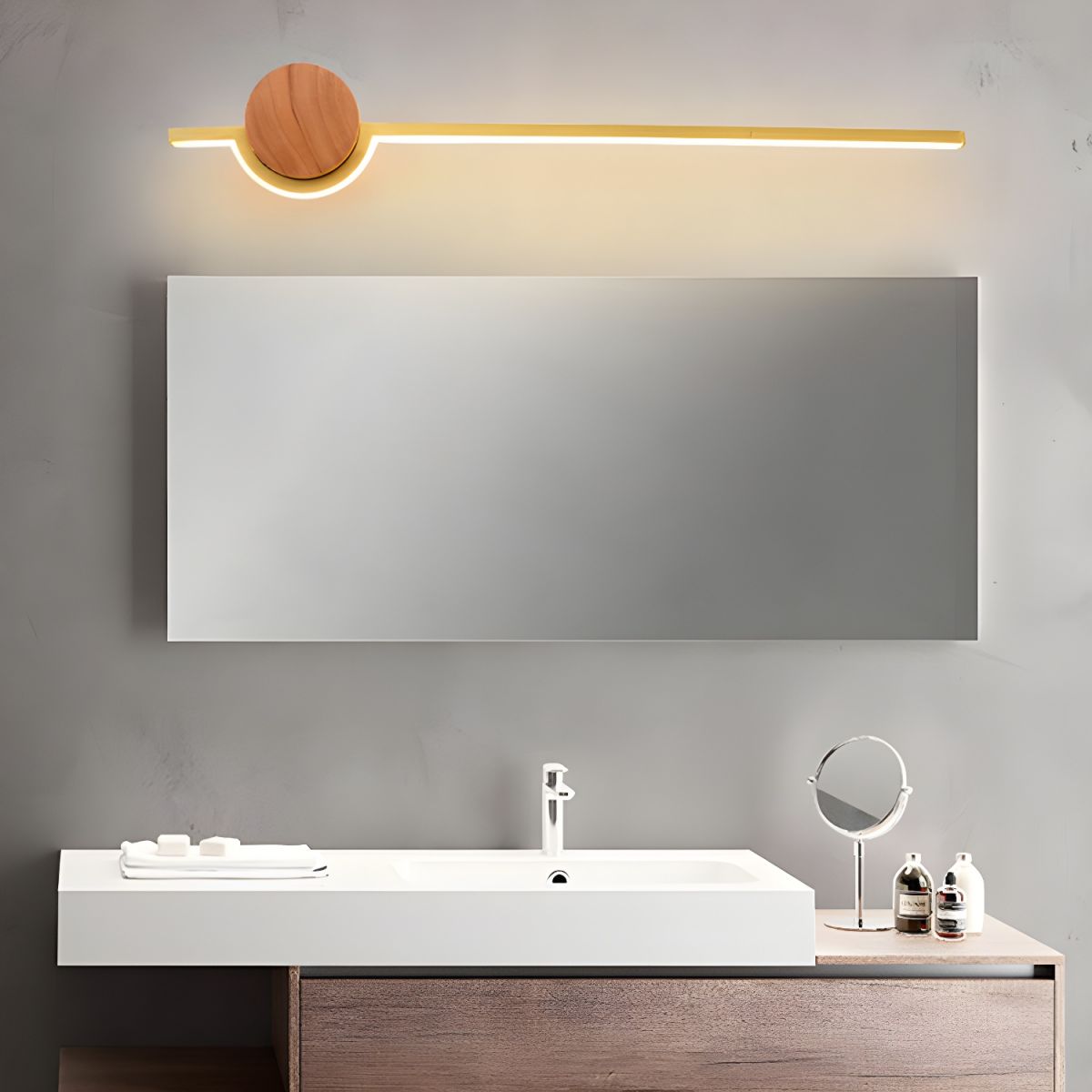 Arisha Nordic Linear Vanity Wall Lamp Bedroom - Neutral Decor
