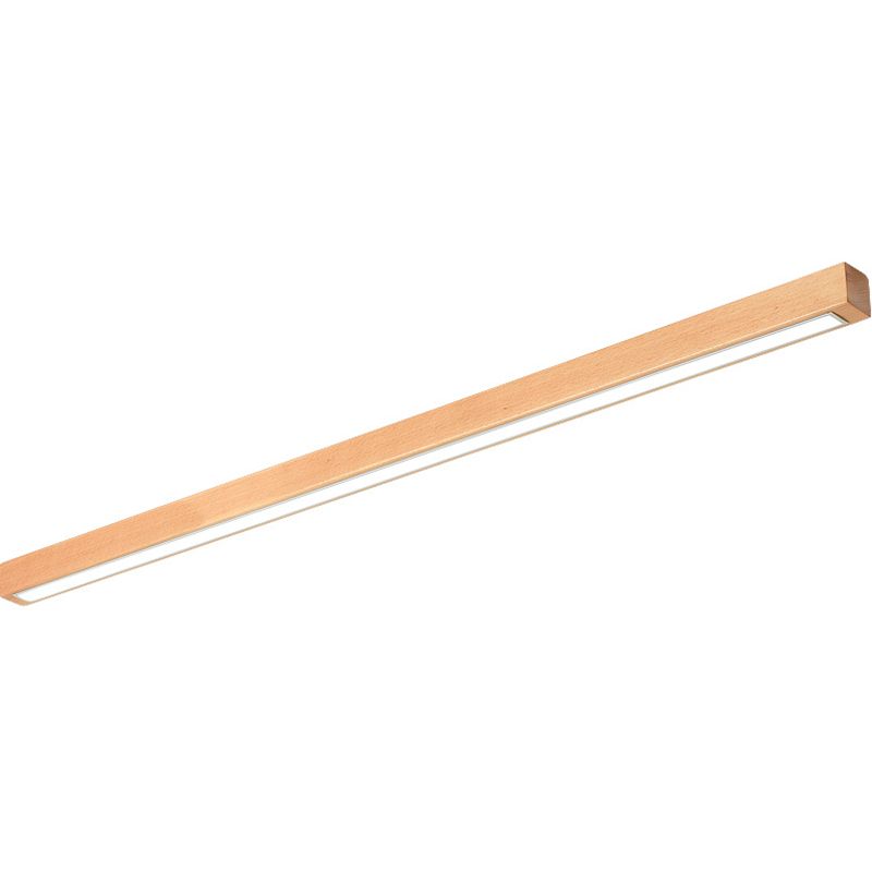 Muto Linear Mirror Wooden Front Vanity Wall Lamp Bedroom - Neutral Decor