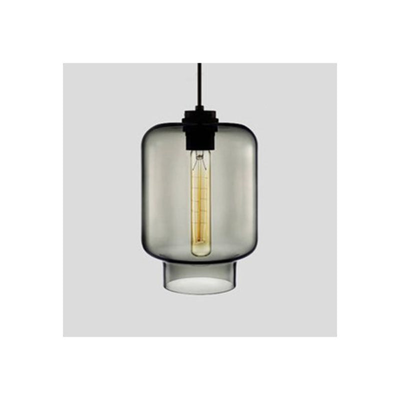 Arisha Modern Art Deco LED Cylindrical /Glass Pendant Light - Neutral Decor