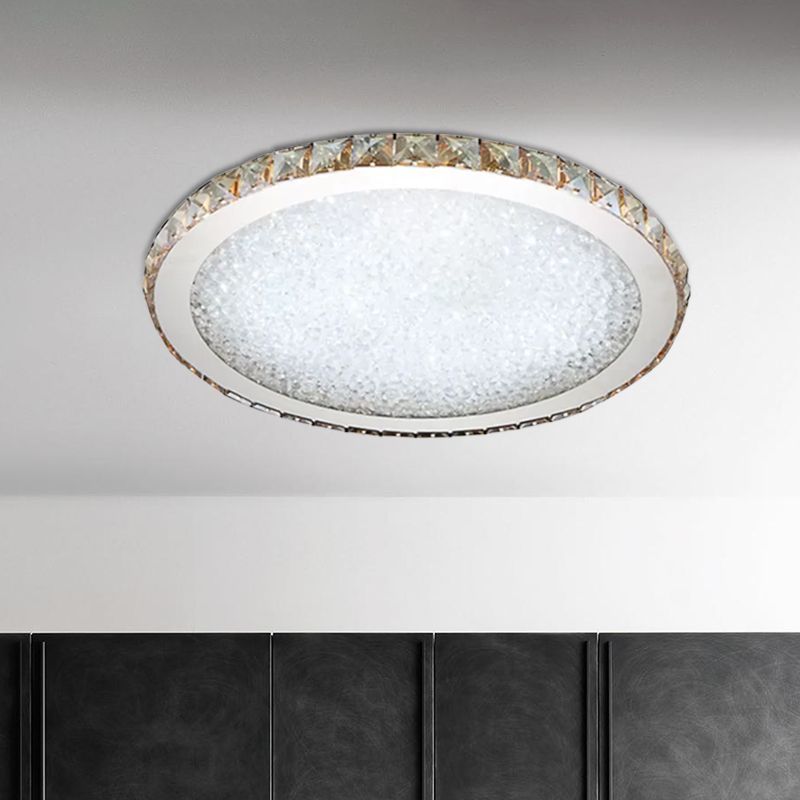 Kristy Round Flush Mount Ceiling Light Living Room - Neutral Decor
