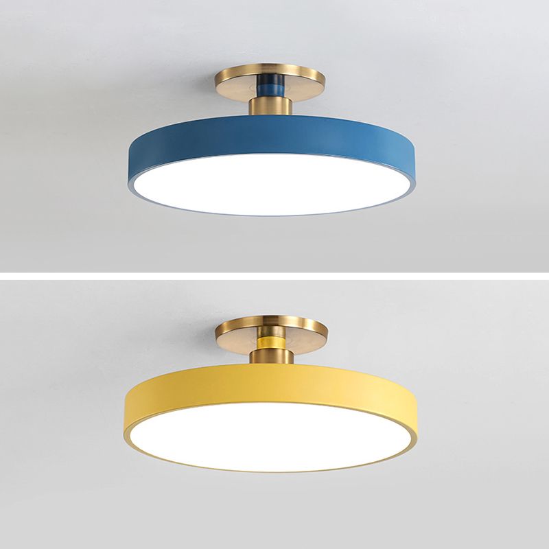 Aria Nordic Minimalist Round Flush Mount Ceiling Light - Neutral Decor