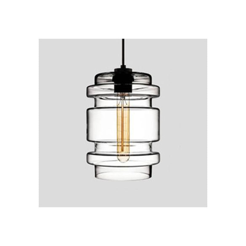 Arisha Modern Art Deco LED Cylindrical /Glass Pendant Light - Neutral Decor