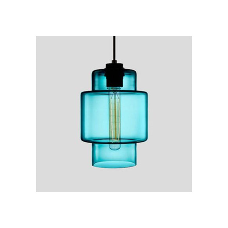 Arisha Modern Art Deco LED Cylindrical /Glass Pendant Light - Neutral Decor