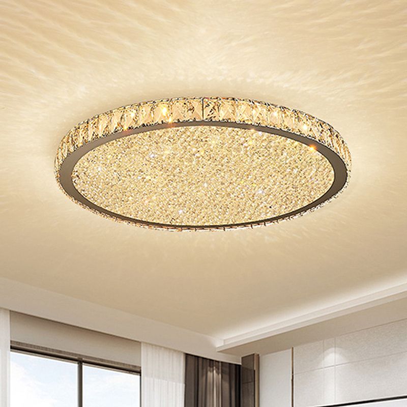 Kristy Round Flush Mount Ceiling Light Living Room - Neutral Decor