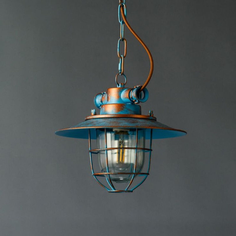 Epoch Industrial Glass Pendant Light Bedroom - Neutral Decor