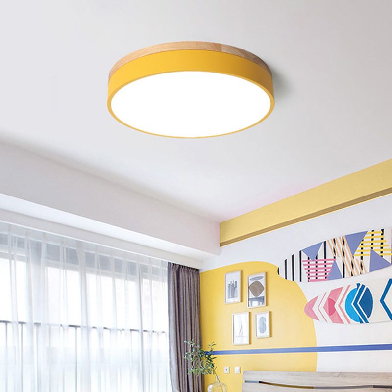 Valentina Nordic LED Round Flush Mount Ceiling Light - Neutral Decor