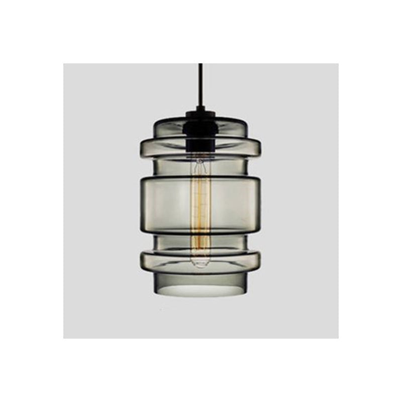 Arisha Modern Art Deco LED Cylindrical /Glass Pendant Light - Neutral Decor